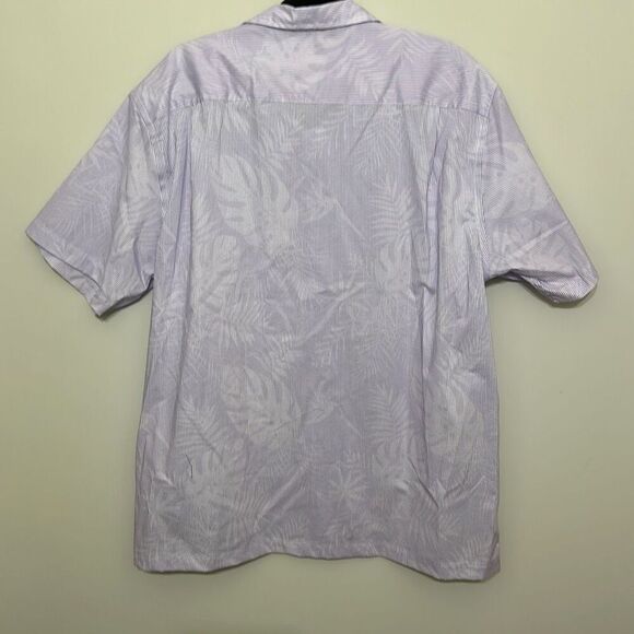 NWT Pronto Uomo Purple Floral Pinstripe Modern Fit‎ Button Up Shirt XXL - Picture 6 of 7